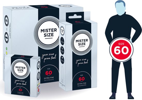 MISTER SIZE 60 Ultra Dunne XL condooms (3 pack)