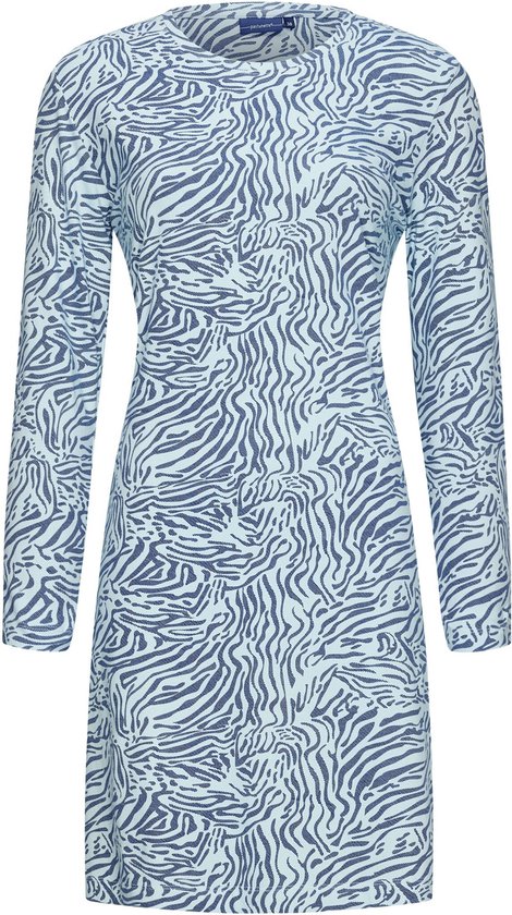 Pastunette dames nachthemd L/M - ''Zebra blauw'' - 52