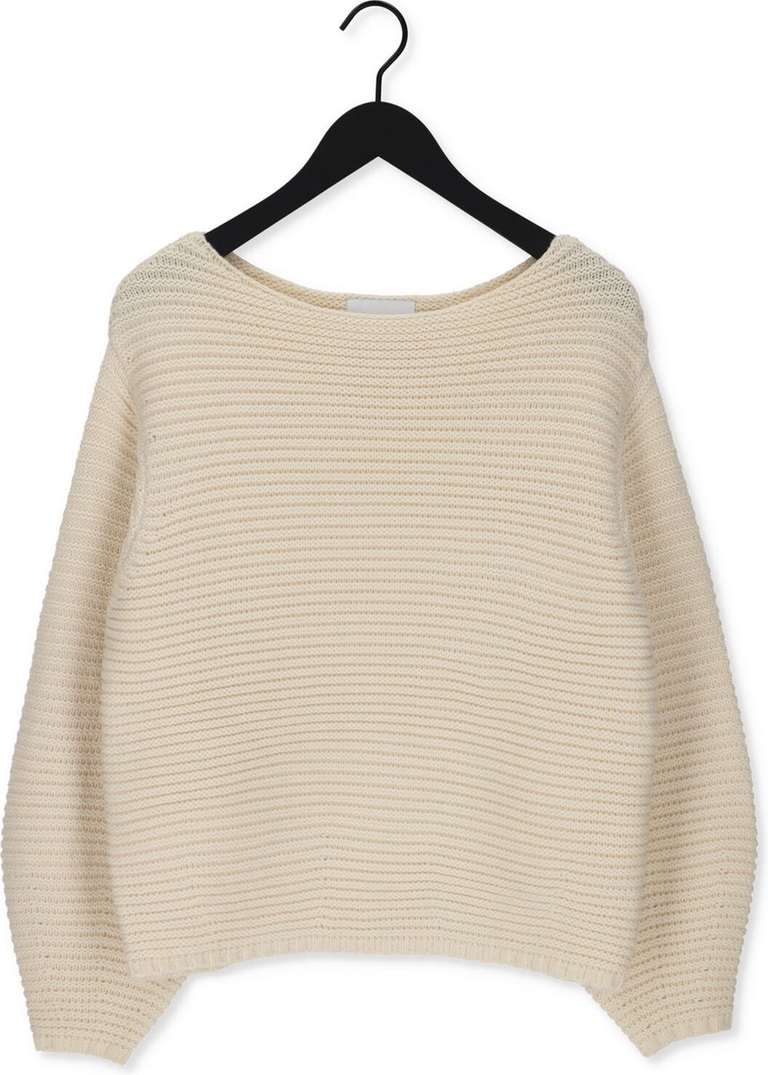 Simple Kelsey Knit-wo-22-3 Truien & vesten Dames - Sweater - Hoodie - Vest- Wit - Maat XL
