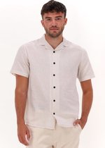 Anerkjendt Akleo Cot/lin Stripe Shirt Heren - Vrijetijds blouse - Beige - Maat S