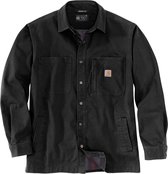 Carhartt Jacke Fleece Lined Snap Front Shirt Jac Black-L