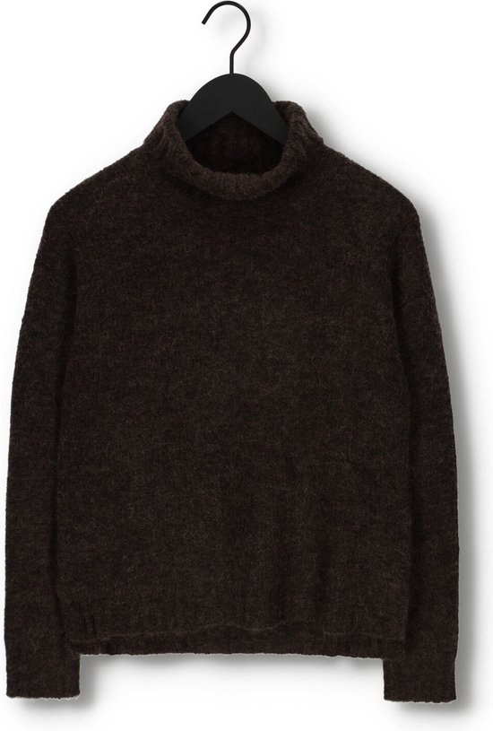 My Essential Wardrobe 11 The Knit Rollneck Truien & vesten Dames - Sweater - Hoodie - Vest- Bruin - Maat M