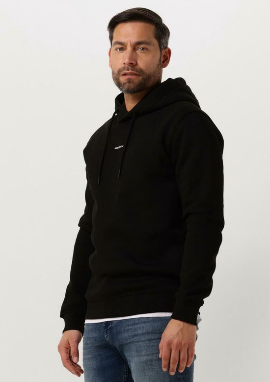 PURE PATH Pure Logo Sweat à capuche Pulls & Pulls & Gilets Homme - Pull - Sweat à capuche - Cardigan - Zwart - Taille M