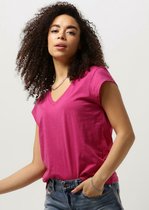 CC Heart Cc Heart Basic V-neck T-shirt Tops & T-shirts Dames - Shirt - Roze - Maat XS