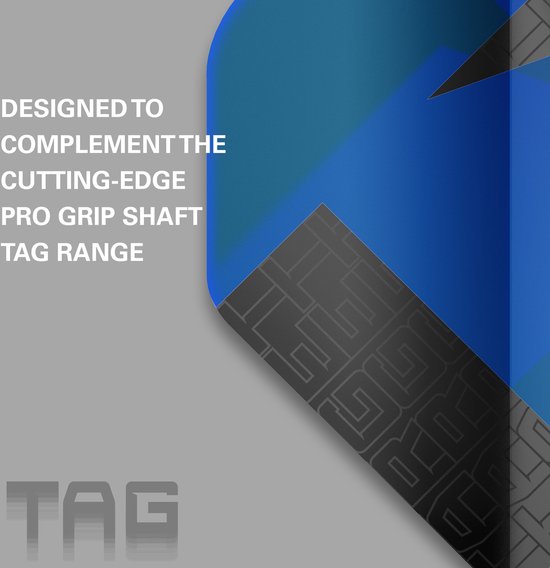 Target Tag 3 Set Black Blue NO2 - Dart Flights van Target — afbeelding 3