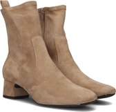 Unisa Lemico Enkellaarsjes - Enkelboots met rits - Dames - Beige - Maat 38