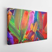 Onlinecanvas - Schilderij - Abstracte Achtergronden. Handgeschilderde Achtergrond. Zelf Gemaakt Art Horizontaal Horizontal - Multicolor - 115 X 75 Cm