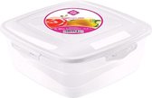 Hega Lunchbox London 500 Ml 13,8 X 5 Cm Transparant/wit