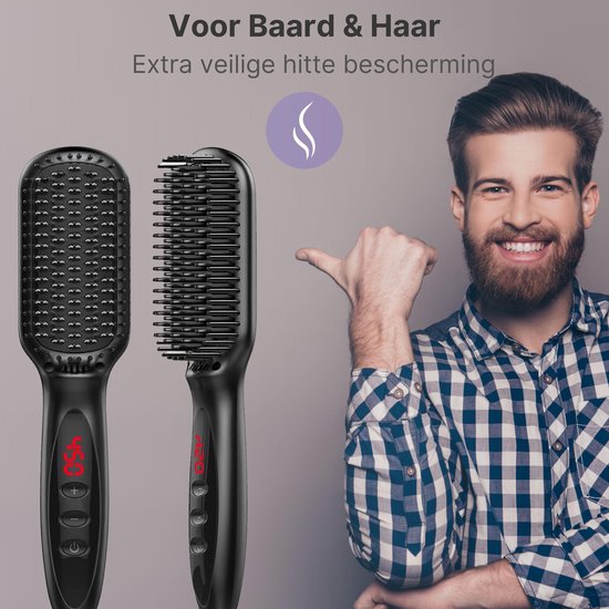 Stijltang Kam – Voor Baard & Hoofdhaar – 3-in-1