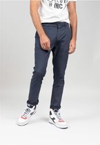 DEELUXE Slim fit chino met patroon ALMA Navy