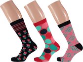 Apollo | Tullips and Dot Socks | 3-Pack Giftbox | Maat 36-41
