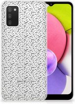 TPU Silicone Hoesje Geschikt voor Samsung Galaxy A03S Telefoonhoesje Stripes Dots