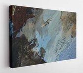 Onlinecanvas - Schilderij - Achtergrond Olieverf Palet Art Horizontaal Horizontal - Multicolor - 40 X 30 Cm