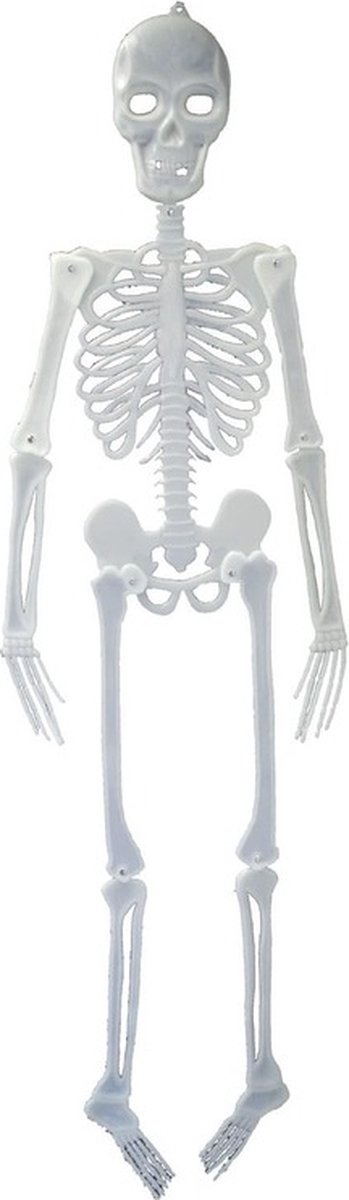 Glow in the dark hangend skelet figuur 150 cm - Halloween/horror thema hangdecoratie