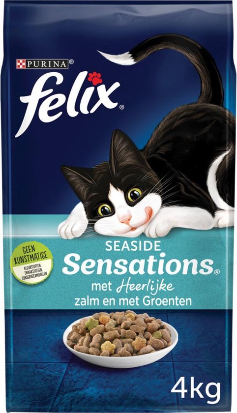 Felix Seaside Sensations - Zalm & Groenten - 4 x 4kg | bol.com
