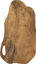 Houten serveerplank - Teakhouten serveerplank met handvat - Borrelplank - Kaasplank - 40cm