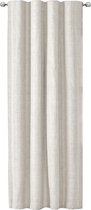JEMIDI Kant-en-klaar blikdicht gordijn - Gordijn met plooiband 140 x 245 cm - Passend voor op gordijnen rail - Wit