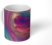 Mok - Abstracte vloeibare achtergrond - 350 ML - Beker