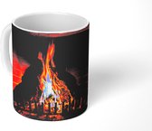 Mok - Open haard met hoge vlammen - 350 ML - Beker