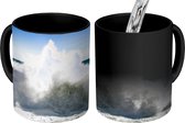 Magische Mok - Foto op Warmte Mok - Golven - Zee - Italië - 350 ML