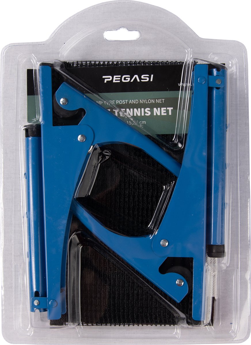 Pegasi - Tafeltennis Net Set Clamp On Blue