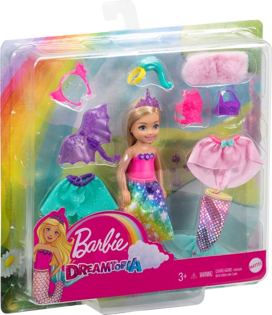 Barbie Family Verkleedset met Chelsea Barbie Pop - Speelset