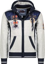 Grijs Vest Met Capuchon En Rits Geographical Norway Geday - M