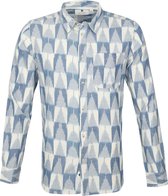 Anerkjendt - Overhemd Aklouis Blauw - XL - Heren - Modern-fit