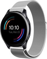 Milanees Smartwatch bandje - Geschikt voor  OnePlus Watch Milanese band - zilver - Strap-it Horlogeband / Polsband / Armband