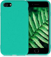 iPhone SE (2022) / iPhone SE (2020) / iPhone 8 / iPhone 7 Eco Hoesje - Flexibel Telefoonhoesje Bio Degradable - Mobiq Flexibel Eco Hoesje turqoise - Geschikt voor iPhone SE (2022)
