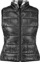 TAIFUN Dames Omkeerbare bodywarmer met heerlijk zachte pluche Black-48