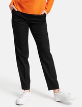 GERRY WEBER Dames Broek met persplooien Schwarz-46