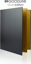 Goodline® - Luxe Metallic Gouden Documentenmap / Aktemap - 4x A4 - Gold Edition