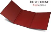 Goodline® - Luxe Metallic Rode Hotelmap / Informatiemap - 3x A4 - Red Edition