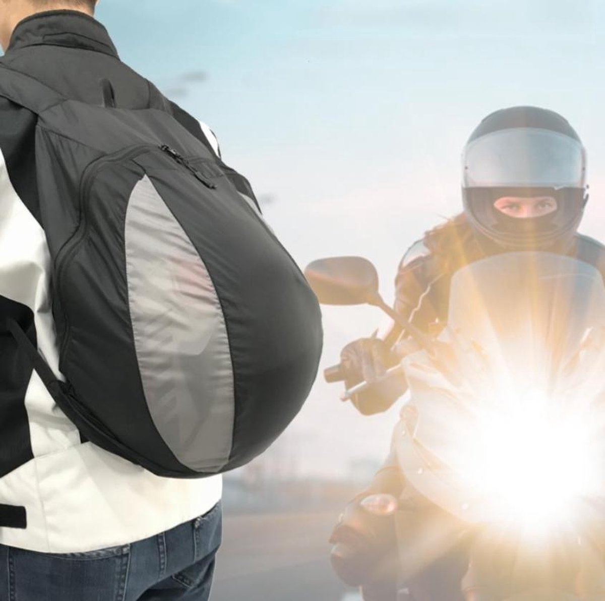Motorhelm, integraalhelm, lichte tas voor motorhelm, waterdichte rugzak voor motorhelm, 28 liter sportrugzak, fitness, hardlopen