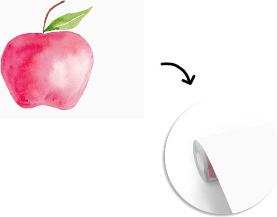 Papier Peint - Papier Papier peint photo Pomme - Fruit - Wit - Largeur 600 cm x Hauteur 400 cm