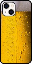 ADEL Siliconen Back Cover Softcase Hoesje Geschikt voor iPhone 13 - Pils Bier
