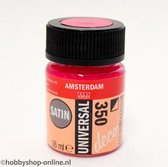 Acrylverf Zijdeglans - Deco - Universal Satin - 350 fuchsia - 16 ml - Amsterdam - 1 stuk