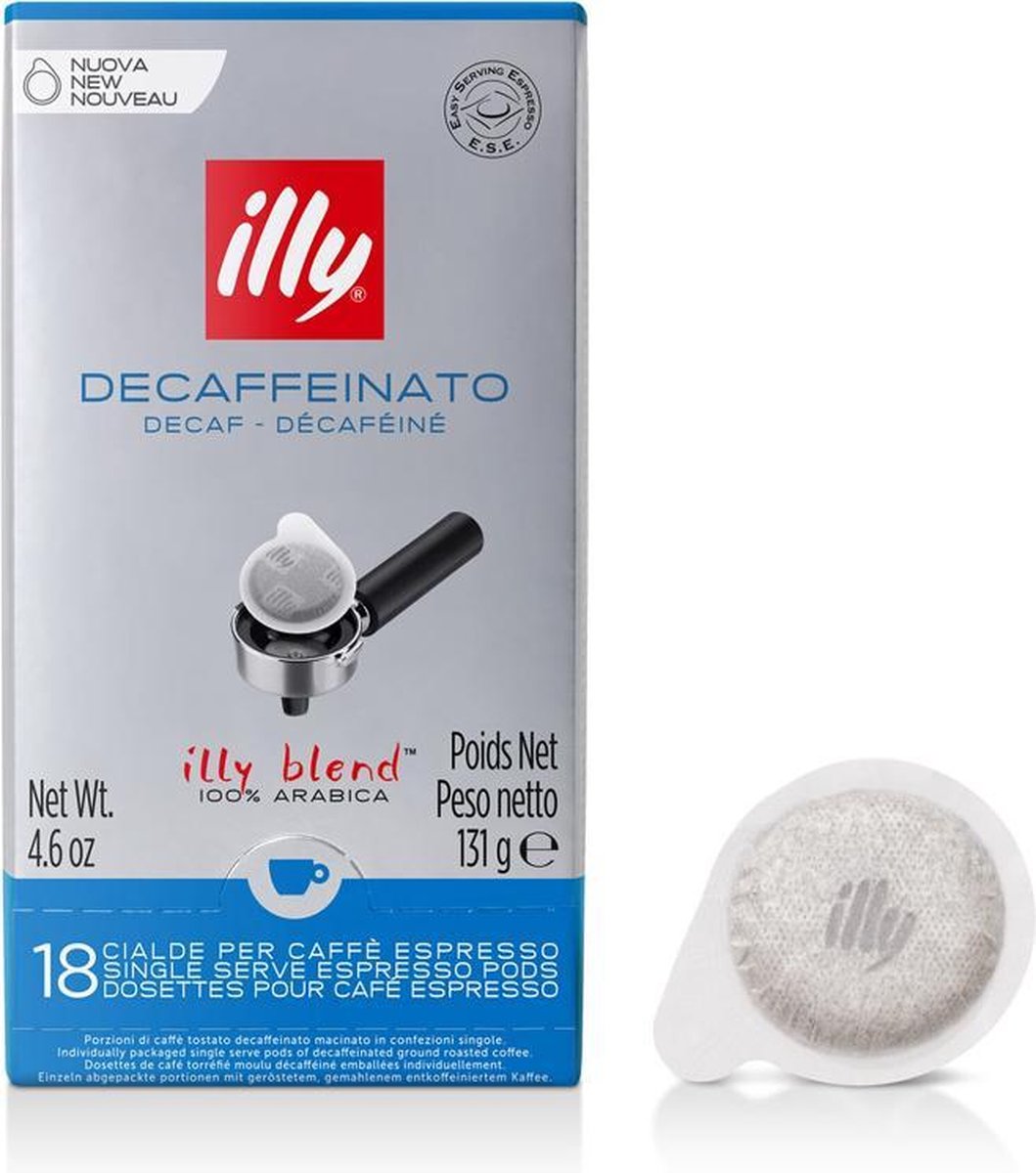 Goedkoopste Illy ESE serving pods - Decaffeinato - 18 stuks