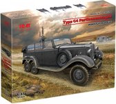 1:35 ICM 35530 Type G4 Partisanenwagen German WWII vehicle with machine gun Plastic Modelbouwpakket