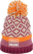 J&JOY - Muts Vrouwen Montréal Jaquard Purple/Orange