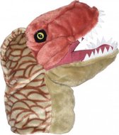 handpop NHM T-Rex 32 cm pluche bruin