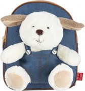 Backpack denim Danny Dog 2,7 liter 26 cm blauw/bruin