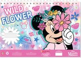 kleur- en stickerboek Minnie Mouse 23 x 33 cm roze