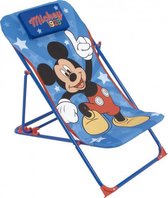 loungestoel Mickey Mouse 66 x 61 cm polyester/staal blauw