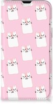 Bookcase Valentijn Cadeaus Geschikt voor iPhone 13 Smart Cover Hoesje Sleeping Cats
