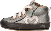 KEQ Meisjes Baby schoentjes Meisjes Baby schoentjes - zilver - Maat 19