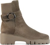 Unisa Vrouwen Leren     Enkellaarsjes / Laarzen / Damesschoenen Jite sue - Taupe - Maat 39