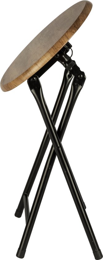 WENKO Tabouret de salle de bain pliant Forio noir