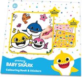 Baby Shark Kleur- en Stickerboek